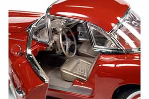 CHEVROLET CORVETTE CONVERTIBLE 1961 HONDURAS MAROON WITH WHITE COVES (БОРДОВЫЙ С БЕЛЫМ) — фото 3