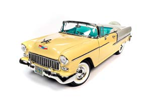 CHEVROLET BEL AIR CONVERTIBLE 1955 HARVEST GOLD INDIA IVORY (ЗОЛОТОЙ С БЕЖЕВЫМ)