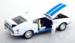FORD MUSTANG SPRINT 1972 WHITE BLUE — фото 4