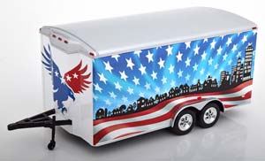 SONSTIGES CAR TRAILER STARS AND STRIPES WHITE RED BLUE — фото 1