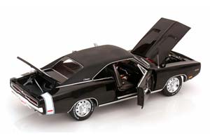 DODGE CHARGER R/T 1970 BLACK FLATBLACK — фото 4