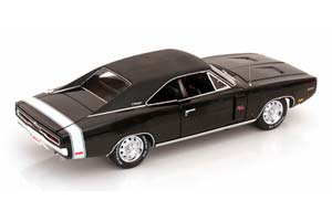DODGE CHARGER R/T 1970 BLACK FLATBLACK — фото 2