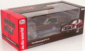 FORD MUSTANG GT 2+2 1967 DARKRED-METALLIC — фото 5