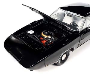 DODGE CHARGER DAYTONA 1969 ЧЕРНЫЙ/БЕЛЫЙ — фото 2