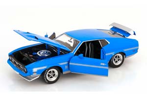 FORD MUSTANG MACH 1 1972 BLUE SILVER — фото 3
