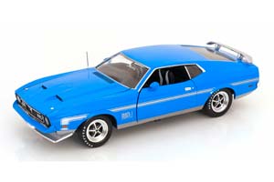 FORD MUSTANG MACH 1 1972 BLUE SILVER