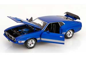 FORD MUSTANG MACH 1 1973 BLUEMETALLIC SILVER — фото 3