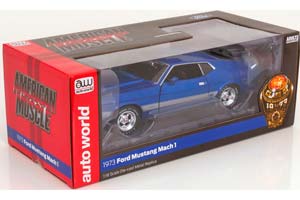 FORD MUSTANG MACH 1 1973 BLUEMETALLIC SILVER — фото 5