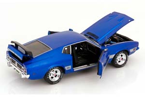 FORD MUSTANG MACH 1 1973 BLUEMETALLIC SILVER — фото 4