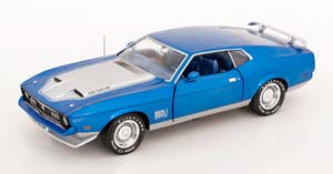 FORD MUSTANG MACH 1 1971 BLUE METALLIC SILVER