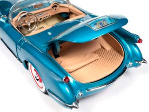 CHEVROLET CORVETTE CONVERTIBLE 1954 СИНИЙ МЕТАЛЛИК — фото 3