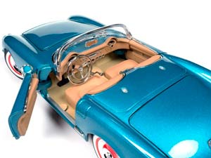 CHEVROLET CORVETTE CONVERTIBLE 1954 СИНИЙ МЕТАЛЛИК — фото 4