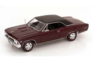 CHEVROLET CHEVELLE SS 396 1966 DARKRED MATT-BLACK