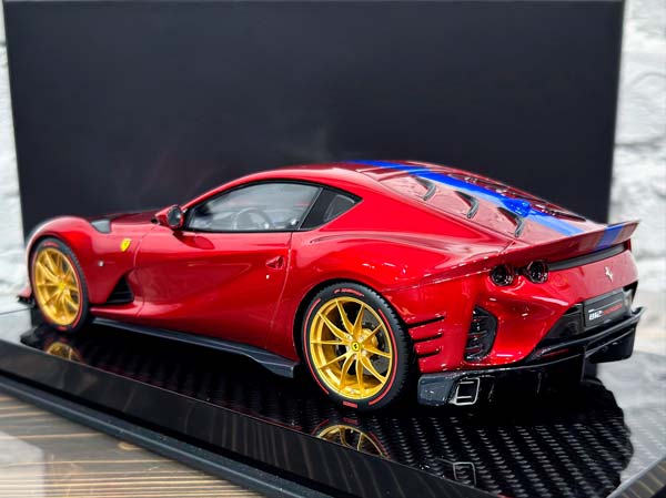 FERRARI 812 COMPETIZIONE METALLIC RED/BLUE STRIPE / ФЕРРАРИ 812 КОМПЕТИЦИОНЕ КРАСНЫЙ МЕТАЛЛИК/СИНИЙ ПОЛОСА — фото 7