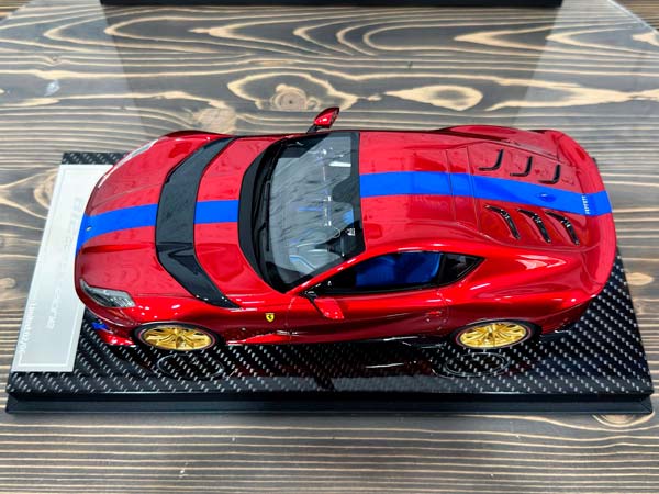 FERRARI 812 COMPETIZIONE METALLIC RED/BLUE STRIPE / ФЕРРАРИ 812 КОМПЕТИЦИОНЕ КРАСНЫЙ МЕТАЛЛИК/СИНИЙ ПОЛОСА — фото 9