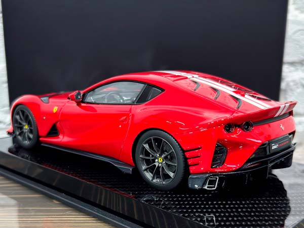 FERRARI 812 COMPETIZIONE RED/WHITE STRIPE / ФЕРРАРИ 812 КОМПЕТИЦИОНЕ КРАСНЫЙ-БЕЛЫЙ ПОЛОСА — фото 7