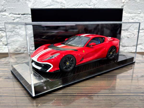 FERRARI 812 COMPETIZIONE RED/WHITE STRIPE / ФЕРРАРИ 812 КОМПЕТИЦИОНЕ КРАСНЫЙ-БЕЛЫЙ ПОЛОСА — фото 10