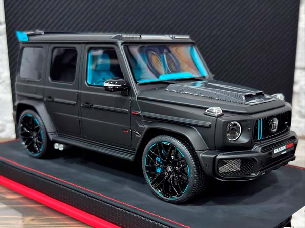 MERCEDES BENZ BRABUS G800 MATTE BLACK/BLUE / МЕРСЕДЕС-БЕНЦ БРАБУС G800 ЧЕРНЫЙ МАТОВЫЙ/СИНИЙ — фото 3