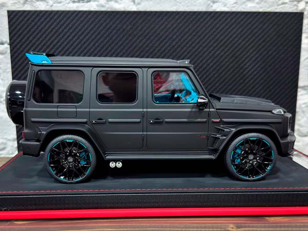 MERCEDES BENZ BRABUS G800 MATTE BLACK/BLUE / МЕРСЕДЕС-БЕНЦ БРАБУС G800 ЧЕРНЫЙ МАТОВЫЙ/СИНИЙ — фото 4