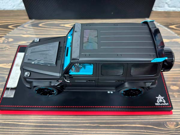 MERCEDES BENZ BRABUS G800 MATTE BLACK/BLUE / МЕРСЕДЕС-БЕНЦ БРАБУС G800 ЧЕРНЫЙ МАТОВЫЙ/СИНИЙ — фото 9