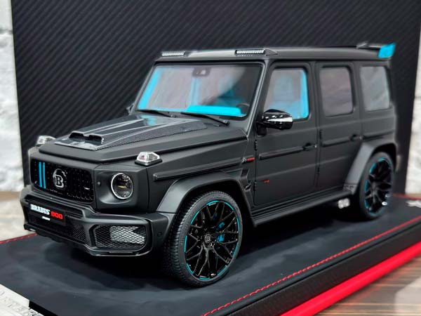 MERCEDES BENZ BRABUS G800 MATTE BLACK/BLUE / МЕРСЕДЕС-БЕНЦ БРАБУС G800 ЧЕРНЫЙ МАТОВЫЙ/СИНИЙ