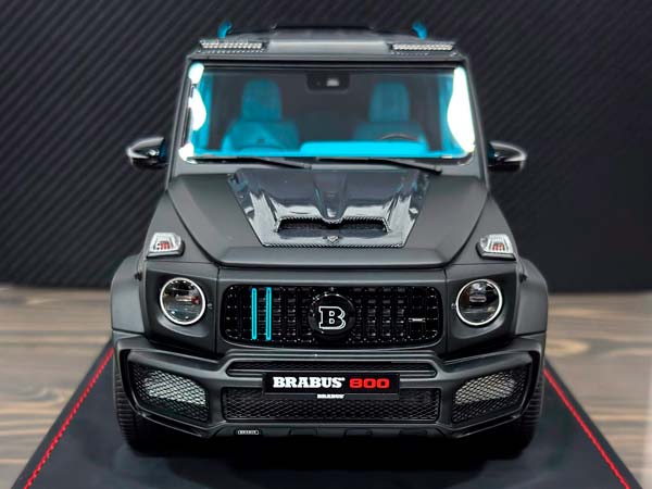 MERCEDES BENZ BRABUS G800 MATTE BLACK/BLUE / МЕРСЕДЕС-БЕНЦ БРАБУС G800 ЧЕРНЫЙ МАТОВЫЙ/СИНИЙ — фото 2
