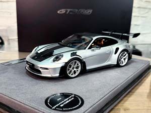 PORSCHE 911 (992) GT3 RS WEISSACH PACKAGE GT SILVER 1:18 & / ПОРШЕ 911 992 GT3 RS ПАКЕТ WEISSACH GT СЕРЕБРИСТЫЙ (ЛИМИТ 07/20) — фото 6