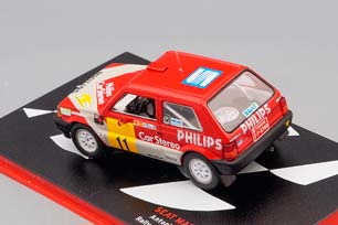 SEAT MARBELLA PROTO ANTONI RIUS - MANEL CASANOVA RALLY TIERRA DE AVILES (1988), RED — фото 2