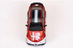ALFA ROMEO GULIA GTA RED-WHITE / АЛЬФА РОМЕО ДЖУЛИЯ ГТА КРАСНО-БЕЛЫЙ (ДЛИНА 7-10 СМ) — фото 4