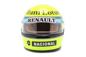 HELMET AYRTON SENNA LOTUS 97T #12 FORMULA 1 1985 / ШЛЕМ АЙРТОНА СЕННЫ ЛОТУС (РАЗМЕРЫ 15 х 11 х 10 см) — фото 3