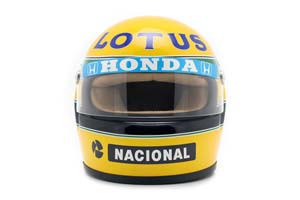 HELMET AYRTON SENNA LOTUS 99T #12 FORMULA 1 1987 / ШЛЕМ АЙРТОНА СЕННЫ ЛОТУС (РАЗМЕРЫ 15 х 11 х 10 см) — фото 3