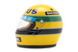 HELMET AYRTON SENNA LOTUS 99T #12 FORMULA 1 1987 / ШЛЕМ АЙРТОНА СЕННЫ ЛОТУС (РАЗМЕРЫ 15 х 11 х 10 см) — фото 2
