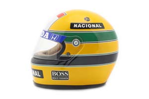 HELMET AYRTON SENNA MCLAREN MP4/4 #12 WORLD CHAMPION 1988 / ШЛЕМ АЙРТОНА СЕННЫ ЧЕМПИОНА МИРА 1988 ГОДА МАКЛАРЕН (РАЗМЕРЫ 15 х 11 х 10 см) — фото 2