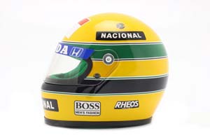HELMET AYRTON SENNA MCLAREN MP4/5B #27 WORLD CHAMPION 1990 / ШЛЕМ АЙРТОНА СЕННЫ ЧЕМПИОНА МИРА 1990 ГОДА МАКЛАРЕН (РАЗМЕРЫ 15 х 11 х 10 см) — фото 2