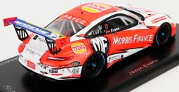 PORSCHE 911 991 GT3 N7 PORSCHE CARRERA CUP AUSTRALIAN CHAMPION (2018) J.EVANS, WHITE ORANGE — фото 2