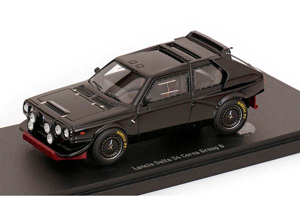 LANCIA DELTA S4 CORSA GROUP B PLAIN BODY VERSION 1985 BLACK / ЛЯНЧА ДЕЛЬТА S4 CORSA ГРУППА B ВЕРСИЯ БЕЗ ГОНОЧНОЙ ЛИВРЕИ 1985 ЧЕРНЫЙ