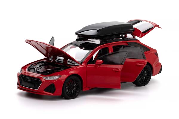 AUDI RS6 SPORT WAGON 2025 RED / АУДИ RS6 СПОРТИВНЫЙ УНИВЕРСАЛ 2025 КРАСНЫЙ (БЕЗ УПАКОВКИ) — фото 3