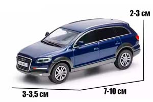 AUDI Q7 FSI QUATTRO 2008 BLUE / АУДИ КЬЮ7 ФСИ КВАТТРО СИНИЙ (ДЛИНА 7-10 СМ) — фото 2