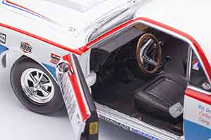 AMC AMX COUPE S/S 1969 KIM NAGEL БЕЛЫЙ С КРАСНЫМ И СИНИМ — фото 8