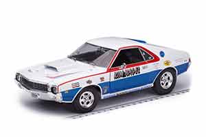 AMC AMX COUPE S/S 1969 KIM NAGEL БЕЛЫЙ С КРАСНЫМ И СИНИМ
