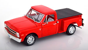 CHEVROLET C10 STEPSIDE 1968 LIGHTRED BLACK