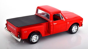 CHEVROLET C10 STEPSIDE 1968 LIGHTRED BLACK — фото 2
