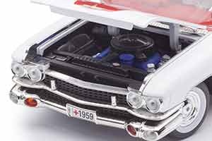 CADILLAC ELDORADO AMBULANCE 1959 WHITE RED — фото 3