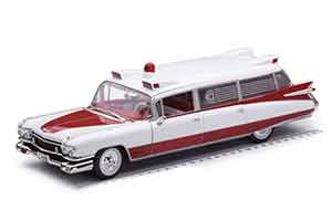 CADILLAC ELDORADO AMBULANCE 1959 WHITE RED — фото 16