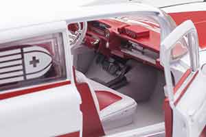 CADILLAC ELDORADO AMBULANCE 1959 WHITE RED — фото 5