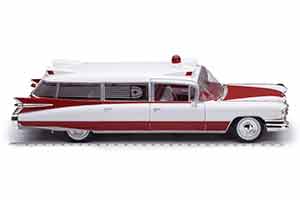 CADILLAC ELDORADO AMBULANCE 1959 WHITE RED — фото 8
