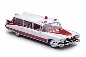 CADILLAC ELDORADO AMBULANCE 1959 WHITE RED — фото 9