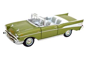 CHEVROLET BEL AIR CONVERTIBLE 1957 LIGHTGREEN-METALLIC
