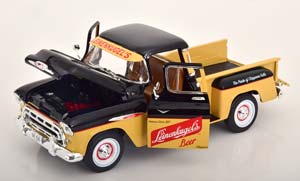 CHEVROLET 3100 PICKUP STEPSIDE 1957 LIGHTBROWN BLACK — фото 3
