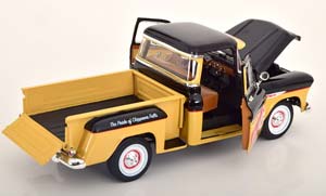 CHEVROLET 3100 PICKUP STEPSIDE 1957 LIGHTBROWN BLACK — фото 4